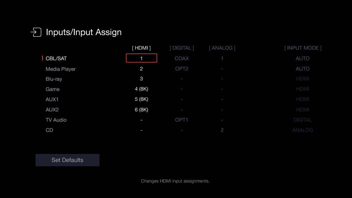 GUI InputAssign 900